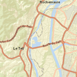 Le Teil Street Map