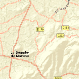 La Bégude-de-Mazenc Street Map