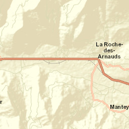 La Roche-des-Arnauds Street Map
