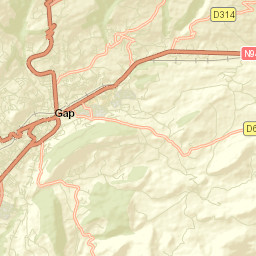 Gap Street Map