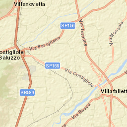 Costiglione Saluzzo Street Map