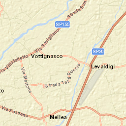 Vottignasco Street Map