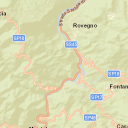 Fontanigorda Street Map