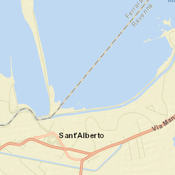 Sant'Alberto Street Map