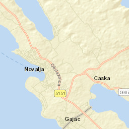 Novalja Street Map