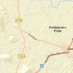 Gospić Street Map