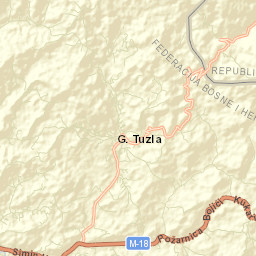 Gornja Tuzla Street Map