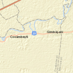 Comuna Cosâmbeşti Street Map