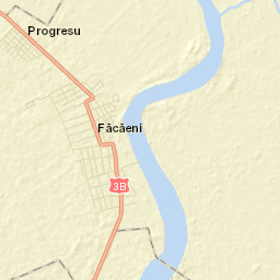 Făcăeni Street Map