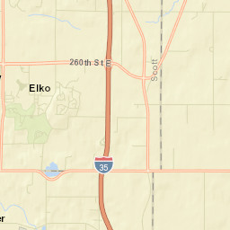 Elko New Market Street Map