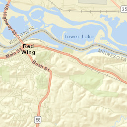 Red Wing Street Map