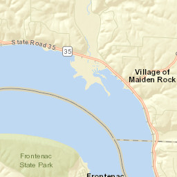 Great River Road, Maiden Rock, WI 54750 Street Map