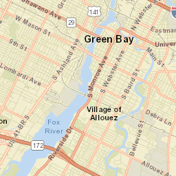 1906-1920 South Ridge Road, Ashwaubenon Street Map