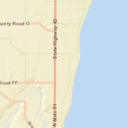 Kewaunee County Street Map