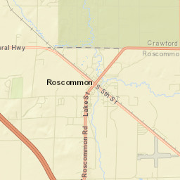 Roscommon Street Map