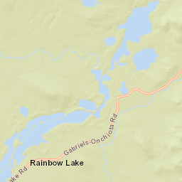 Rainbow Lake New York Street Map