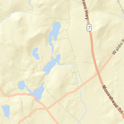Waldo County Street Map