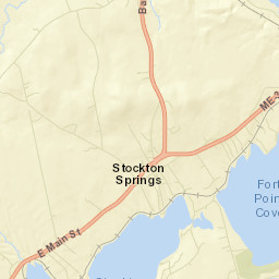 Stockton Springs Street Map