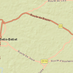 Belin-Béliet Street Map
