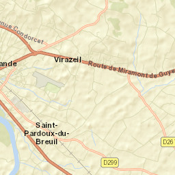 Virazeil Street Map