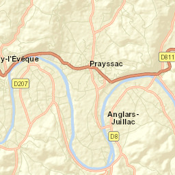 Prayssac Street Map