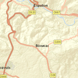 Espalion Street Map