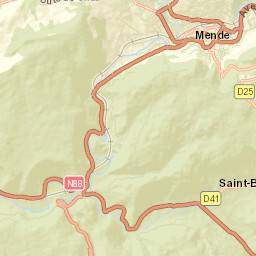 Département de la Lozère Street Map