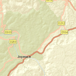 Joyeuse Street Map