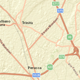 Trinità Street Map
