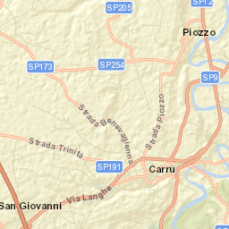Carrù Street Map