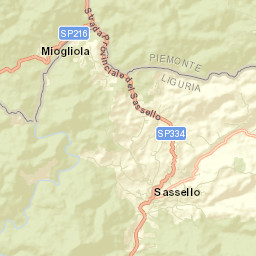 Sassello Street Map