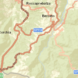 Berceto Street Map