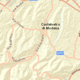 Castelvetro di Modena Street Map