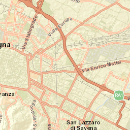 San Lazzaro Street Map