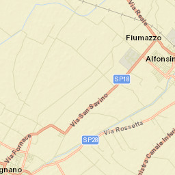 Fusignano Street Map