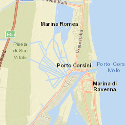 Porto Corsini Street Map