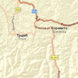 Tršić Street Map