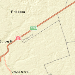 Comuna Priseaca Street Map