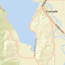 Cascade Street Map