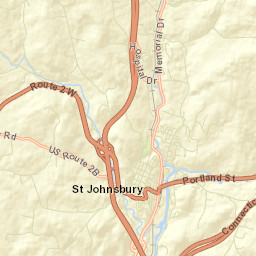 St Johnsbury Street Map