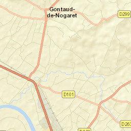 Gontaud-de-Nogaret Street Map