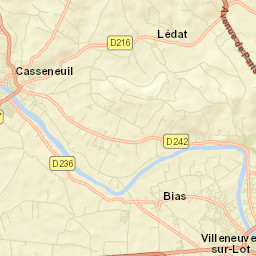 Casseneuil Street Map
