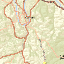 Cahors Street Map