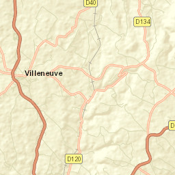 Villeneuve Street Map