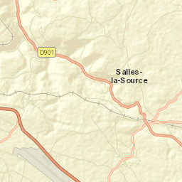 Salles-la-Source Street Map