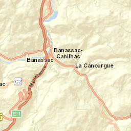 La Canourgue Street Map