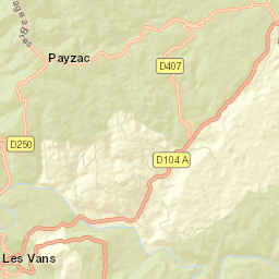 Lablachère Street Map