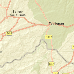 Taulignan Street Map