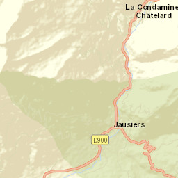 Jausiers Street Map