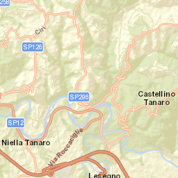 Niella Tanaro Street Map